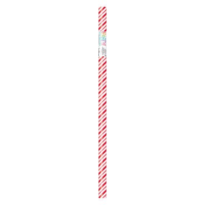 Red Stripes Snowman Gift Wrap 30&#x22; x 5 ft
