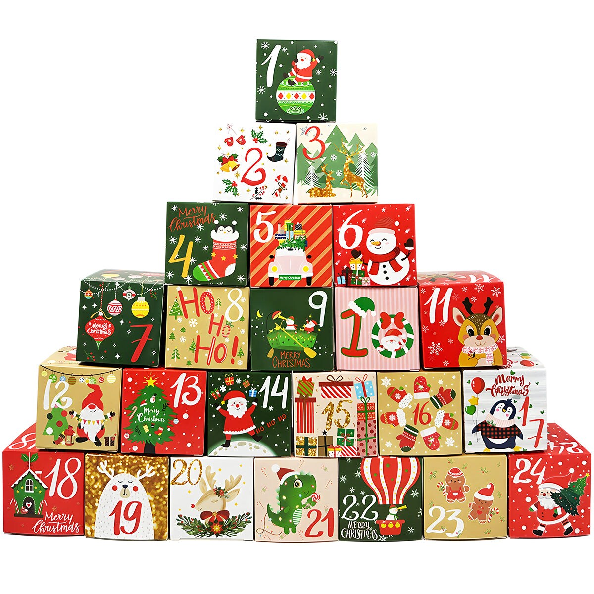 Wrapables Christmas Advent Calendar Countdown Gift Boxes