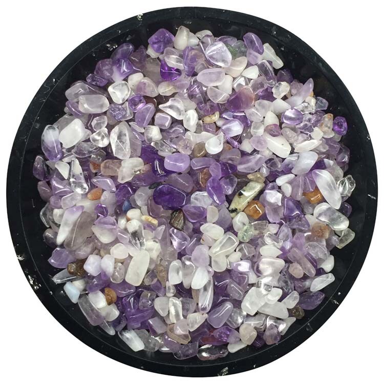 Banded Amethyst Tiny Crystal Chips &#x2013; Size 0