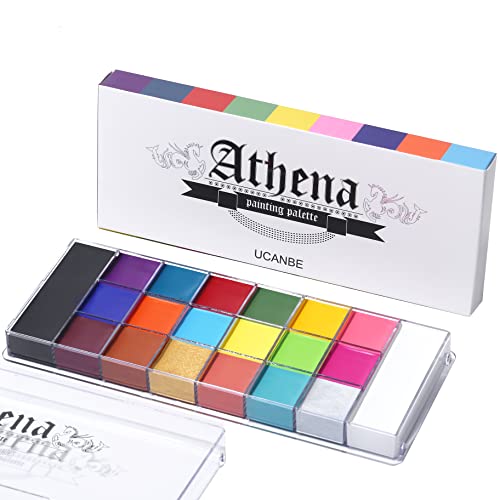 UCANBE Athena Face Body Paint Oil Palette, Professional Flash Non