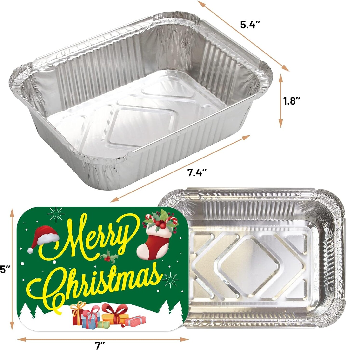 36 PCS Disposable Santa Goodie Sacks Containers Christmas Winter Party Favors