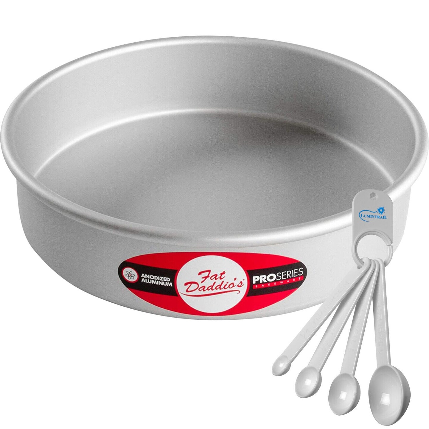 Round Cake Pan with Lumintrail Spoon Set