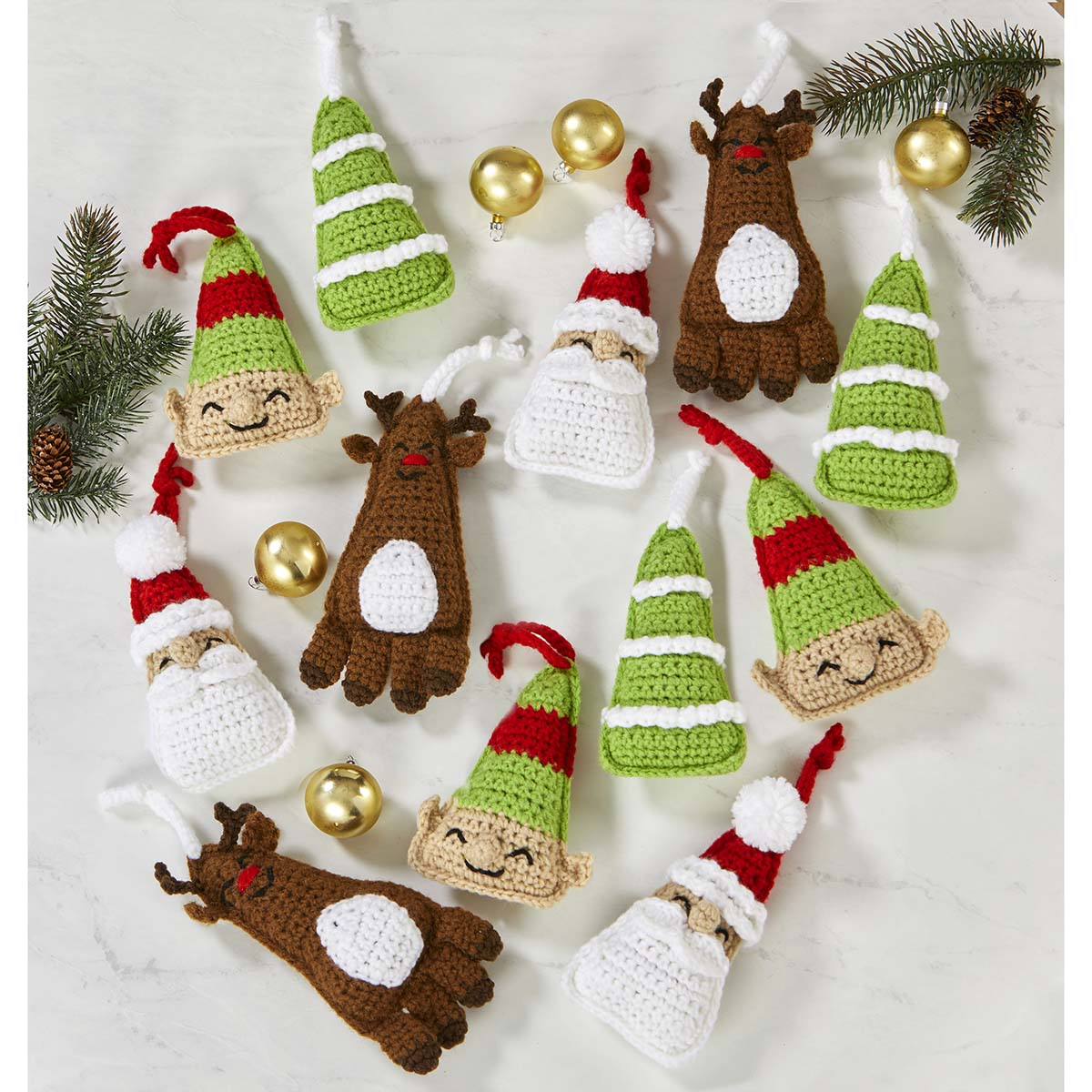 Herrschners Holiday Cheer Ornaments Crochet Kit Michaels