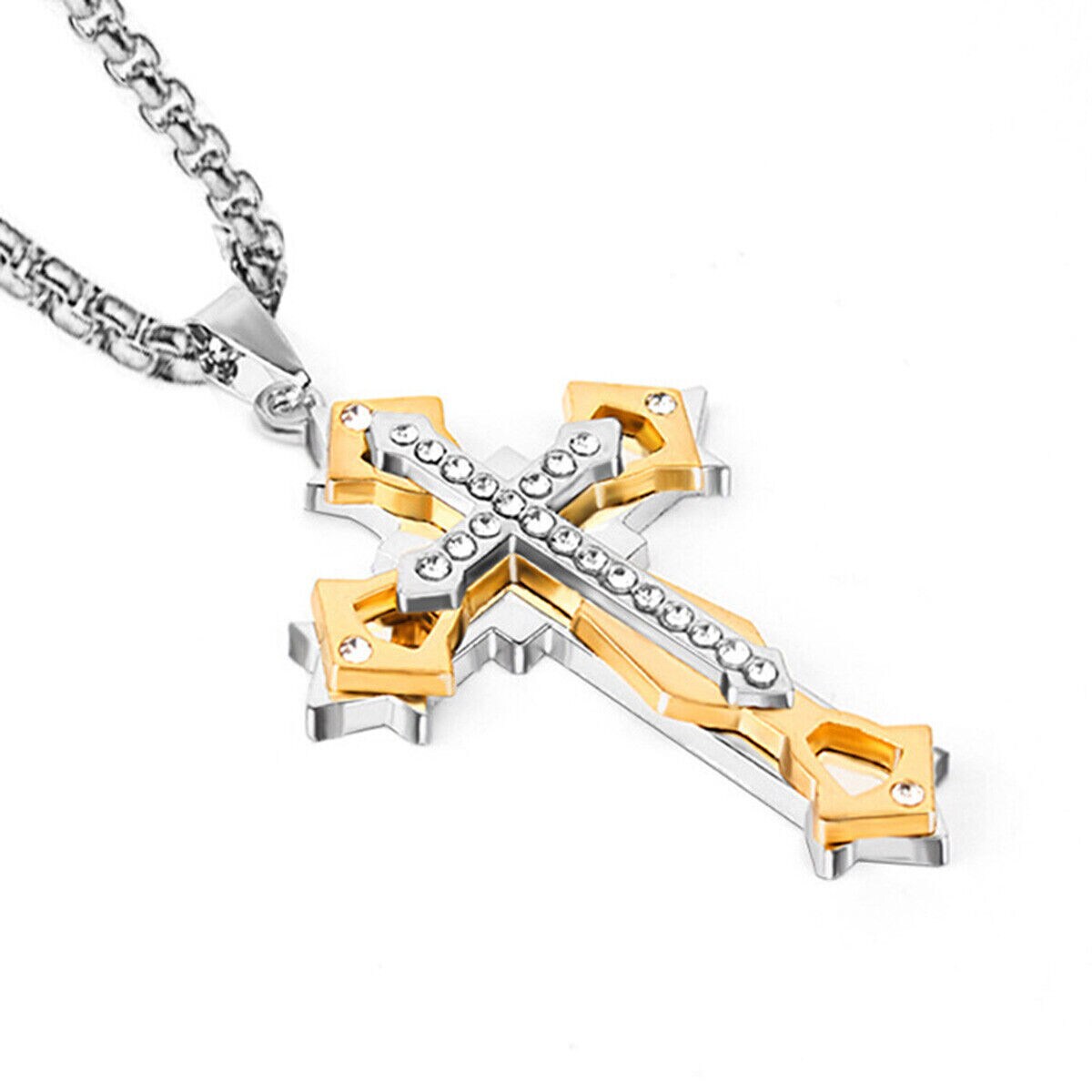 Plated Stainless Steel Cross Pendant Michaels