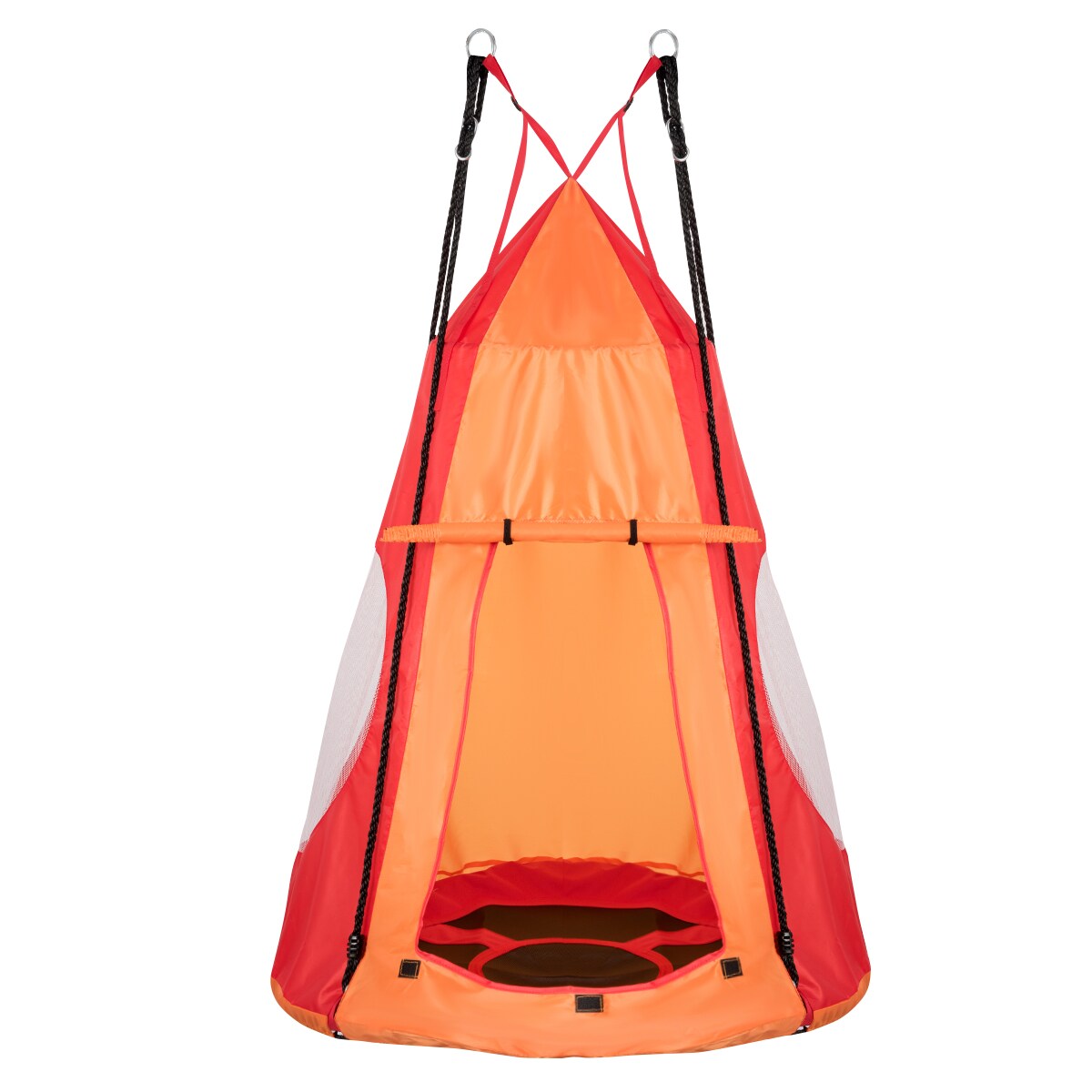 2-in-1 40 Inch Kids Hanging Chair Detachable Swing Tent Set