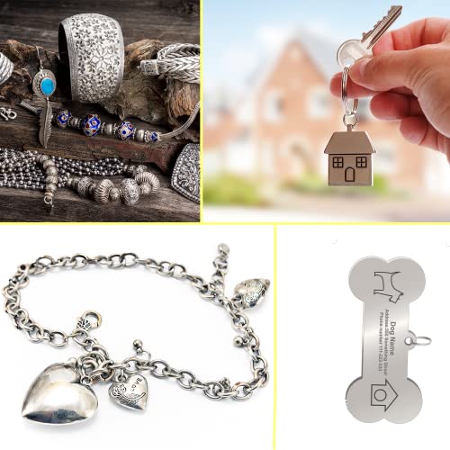 Steel Bench Block and Metal Stamping Hammer Kit, No-Rebound Metal Bench Block, Jewelry Stamping Hammer, Jewelry Metal Stamping Tools for Jewelry Making & Metal Stamping