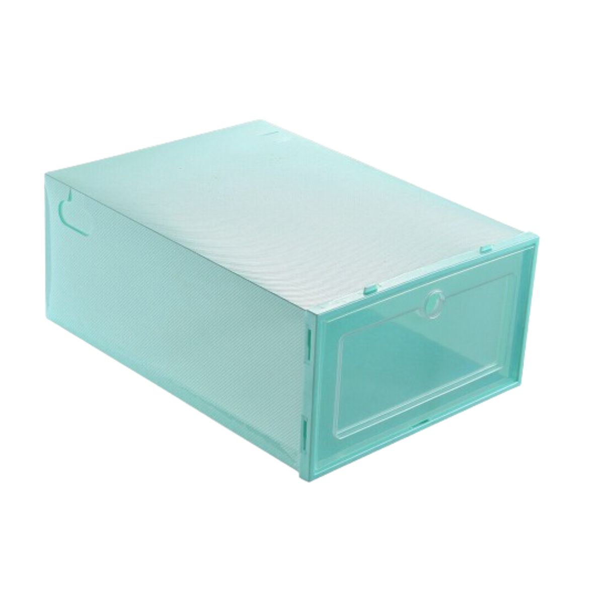 12-36Pcs Stackable Foldable Shoe Box Storage Clear Plastic