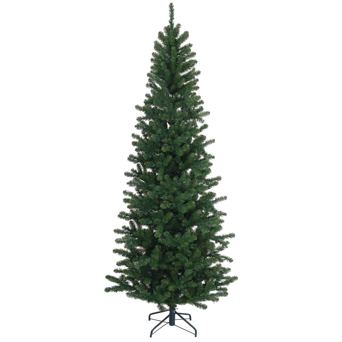 Northern Spruce Pencil Tree with 1083 Lifelike Green Tips | 9-Foot | Metal Stand Included | Indoor/Outdoor Use | Holiday Xmas Accents | Christmas Tree | Home &#x26; Office Decor