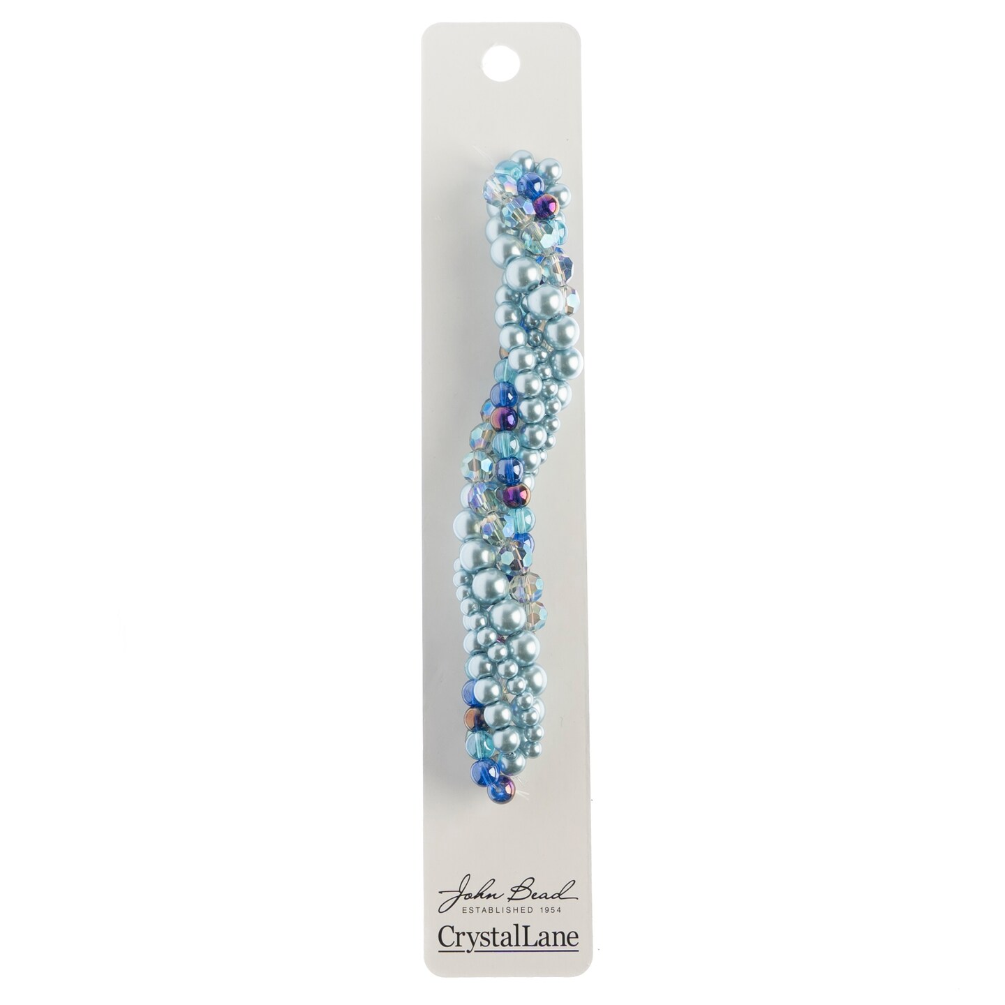Crystal Lane DIY Gentian Twisted Glass & Pearls Beads, 5 Strands