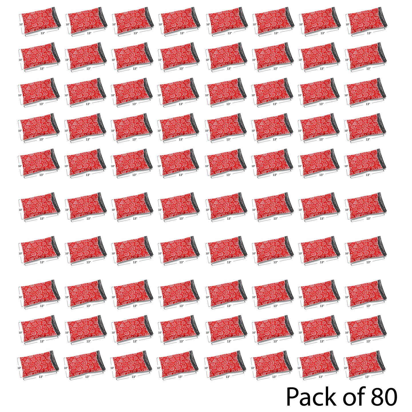 Design Poly Mailer Envelopes 10" x 13" Glossy Multi Pack & Design