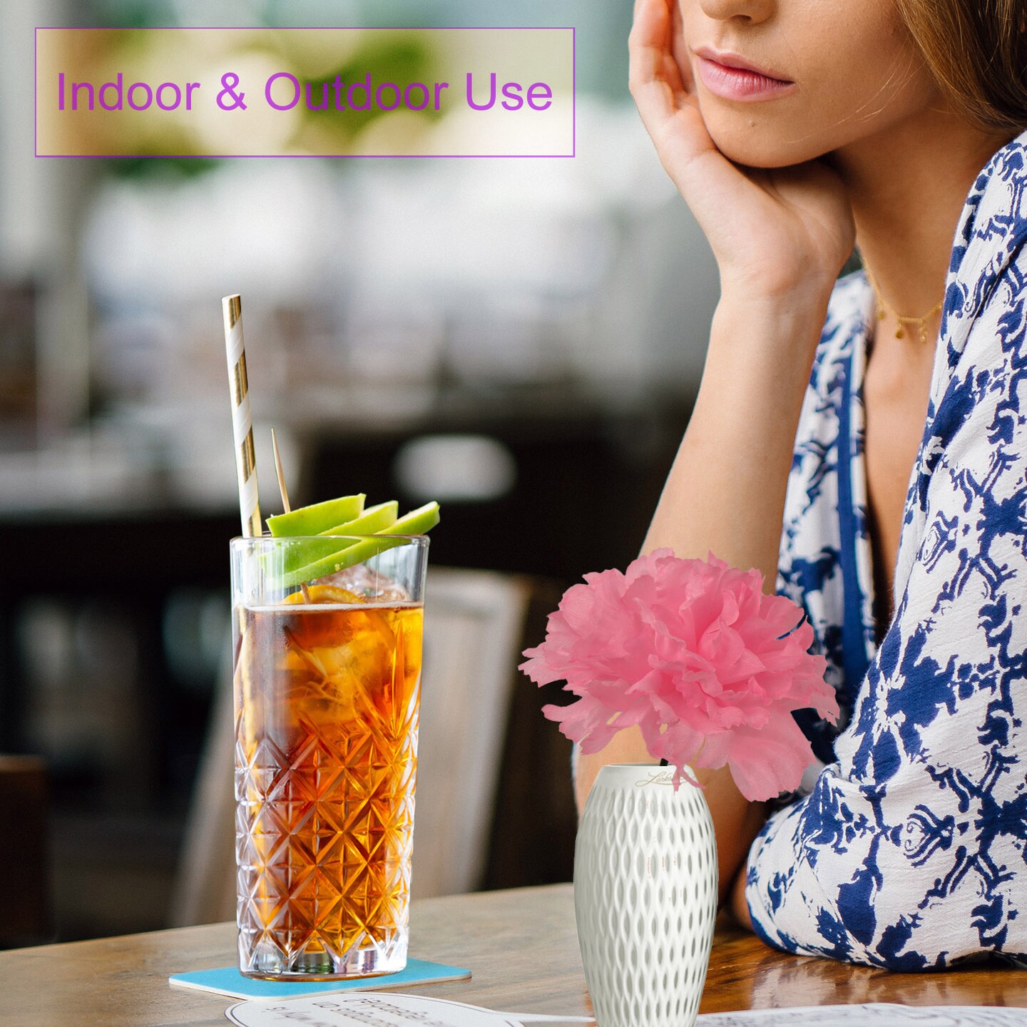 Set of 50: Pink Carnation Flower Picks | 5" Long | 3.5" Wide | Floral Picks | Crafting Supplies | Parties & Events | Home & Office Decor, Floral Home by Artificial Flowers