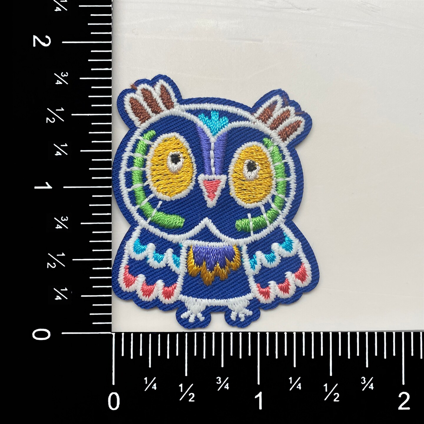 Owl, Folk Art, Embroidered, Iron-on Patch&#x2026;