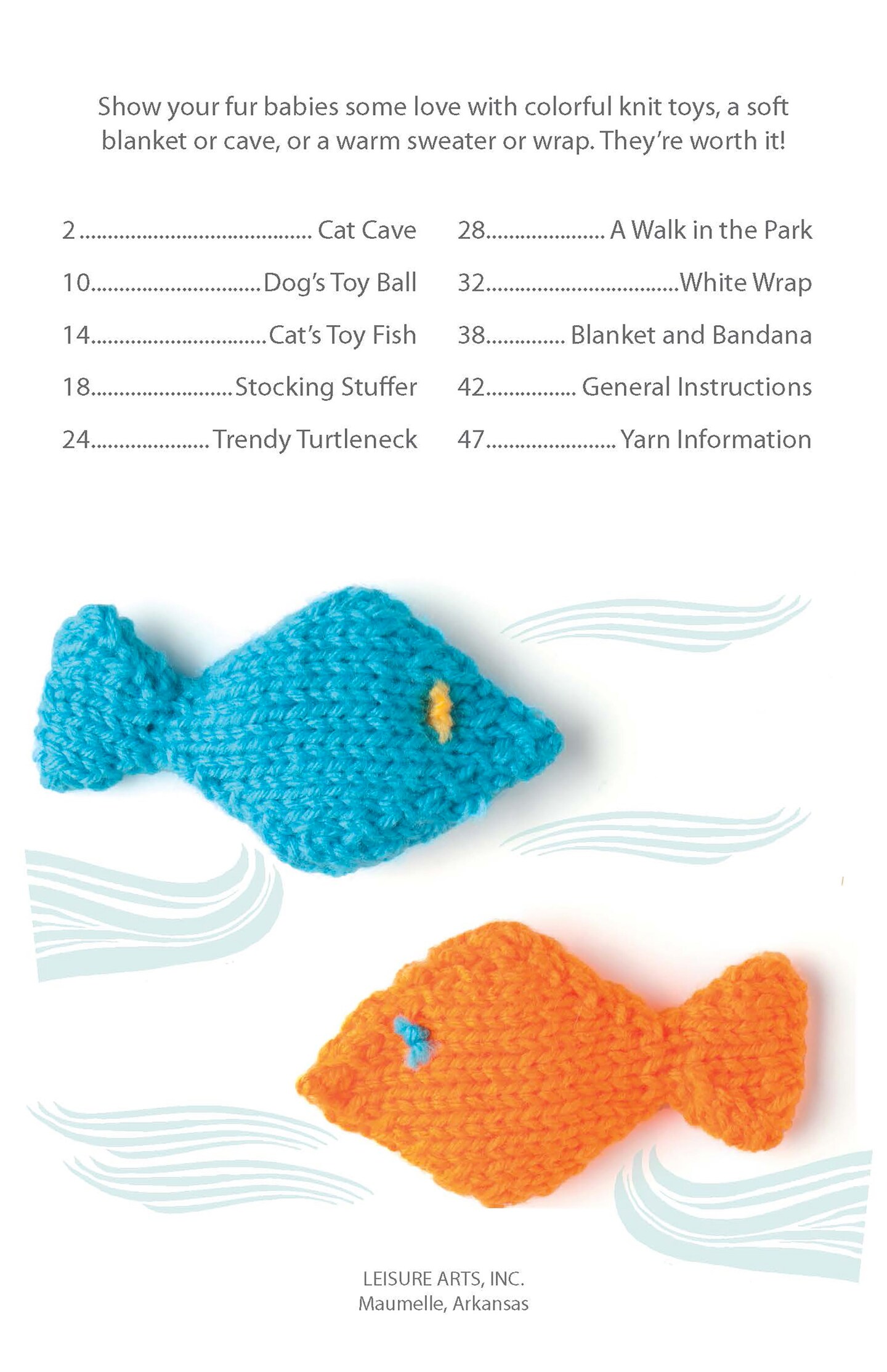 Leisure Arts Knits For Pets Knitting Book