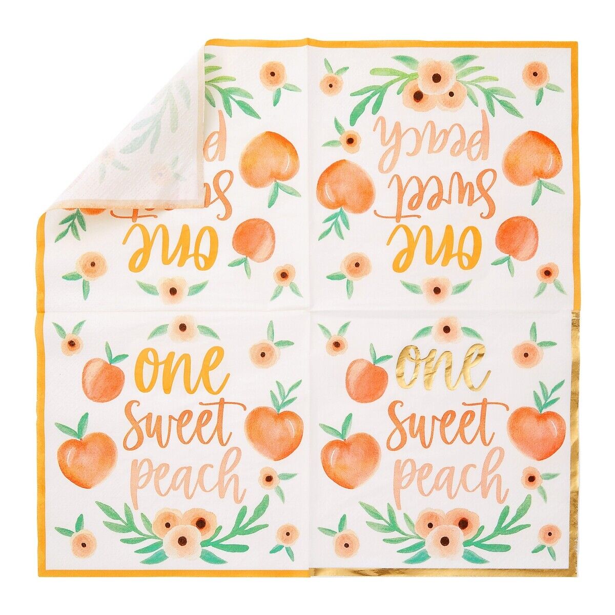 Flexible Sweet Peach Paper Napkins 50 packs