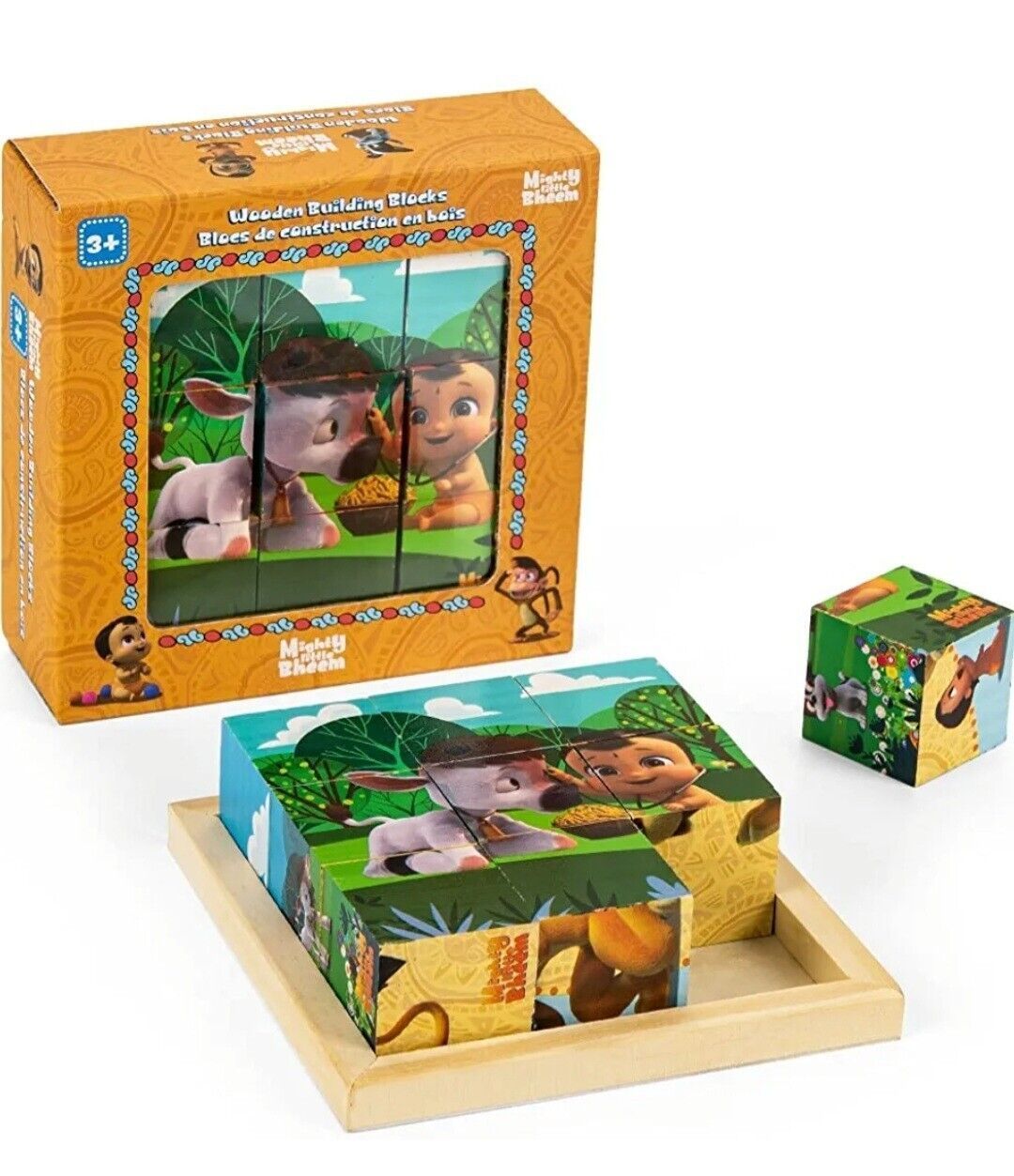 Kitcheniva Wooden Blocks Toy Set 3+Kids Bricks Game