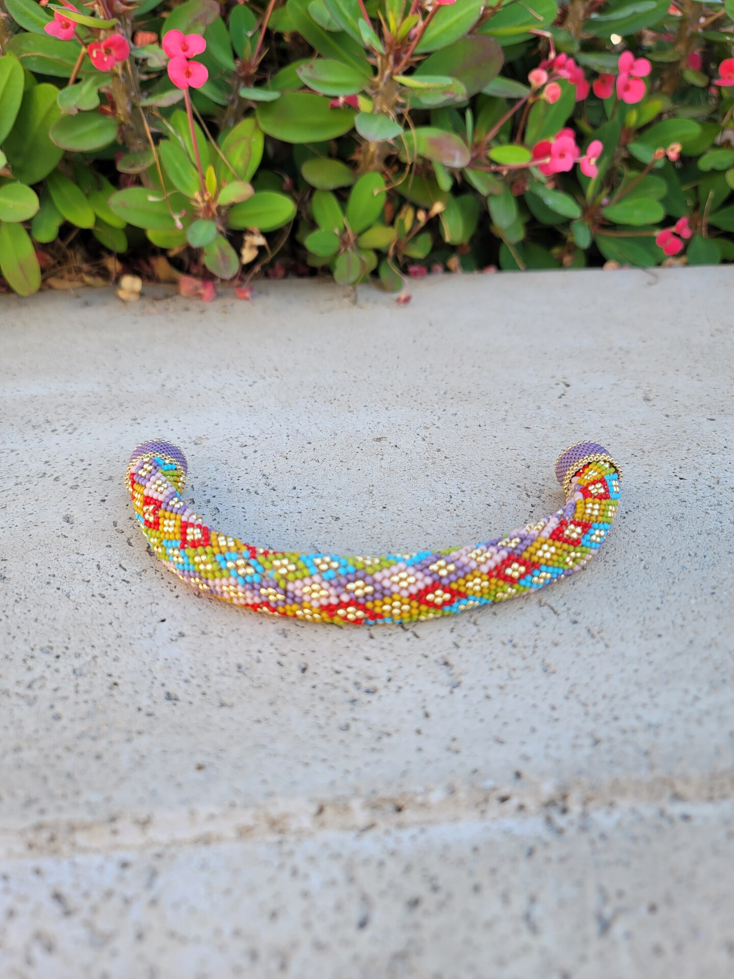 Double Harness Euro Bead Crochet Bracelet | MakerPlace by