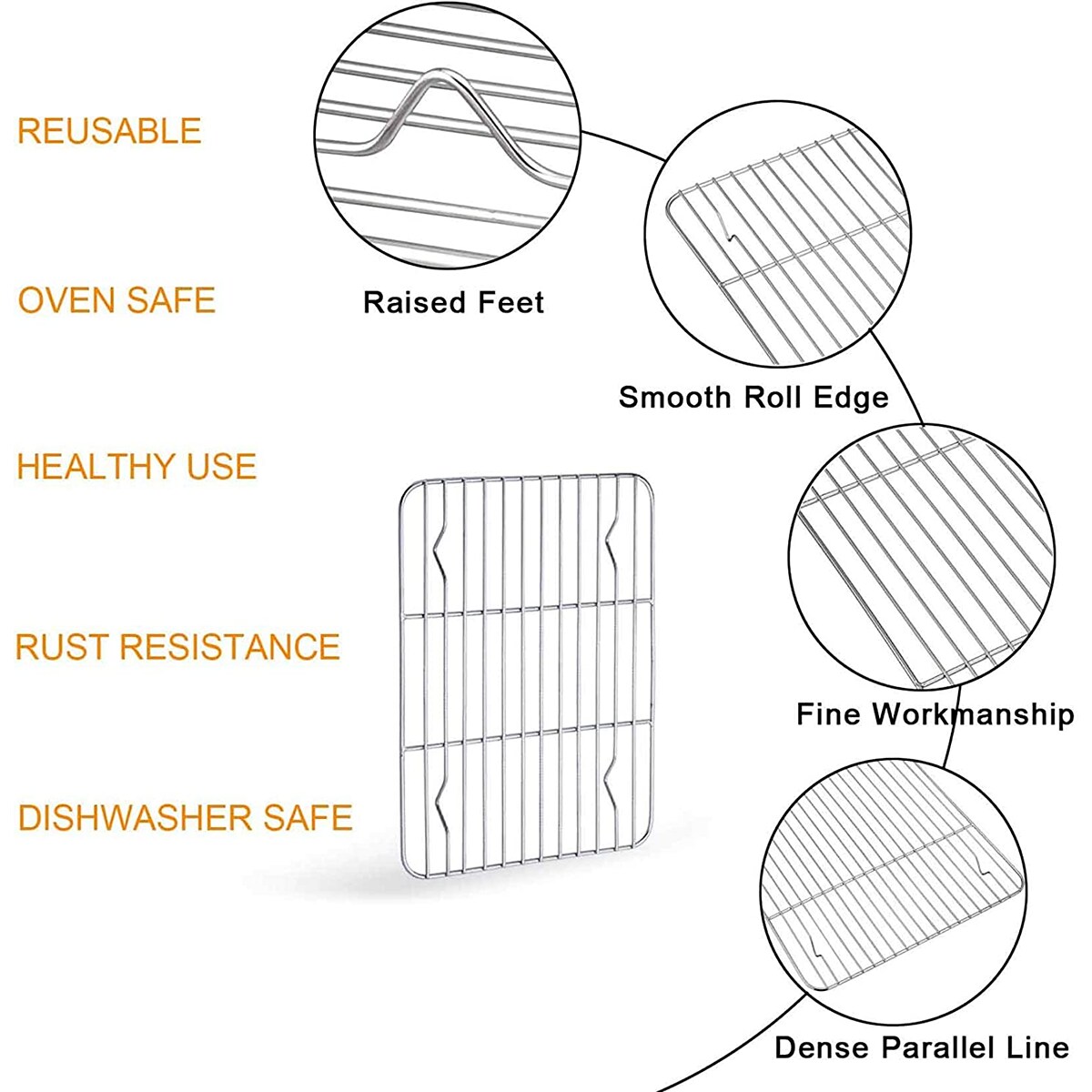Stainless Steel Baking Sheet with Rack Roasting Pans