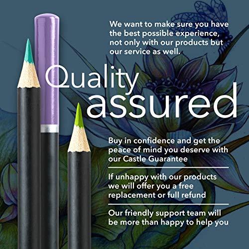 Themed 24 Colored Pencil Set in Tin Box, perfect colors for ‘Botanical’ Art. Featuring quality, smooth colored cores, superior blending & layering performance for great results