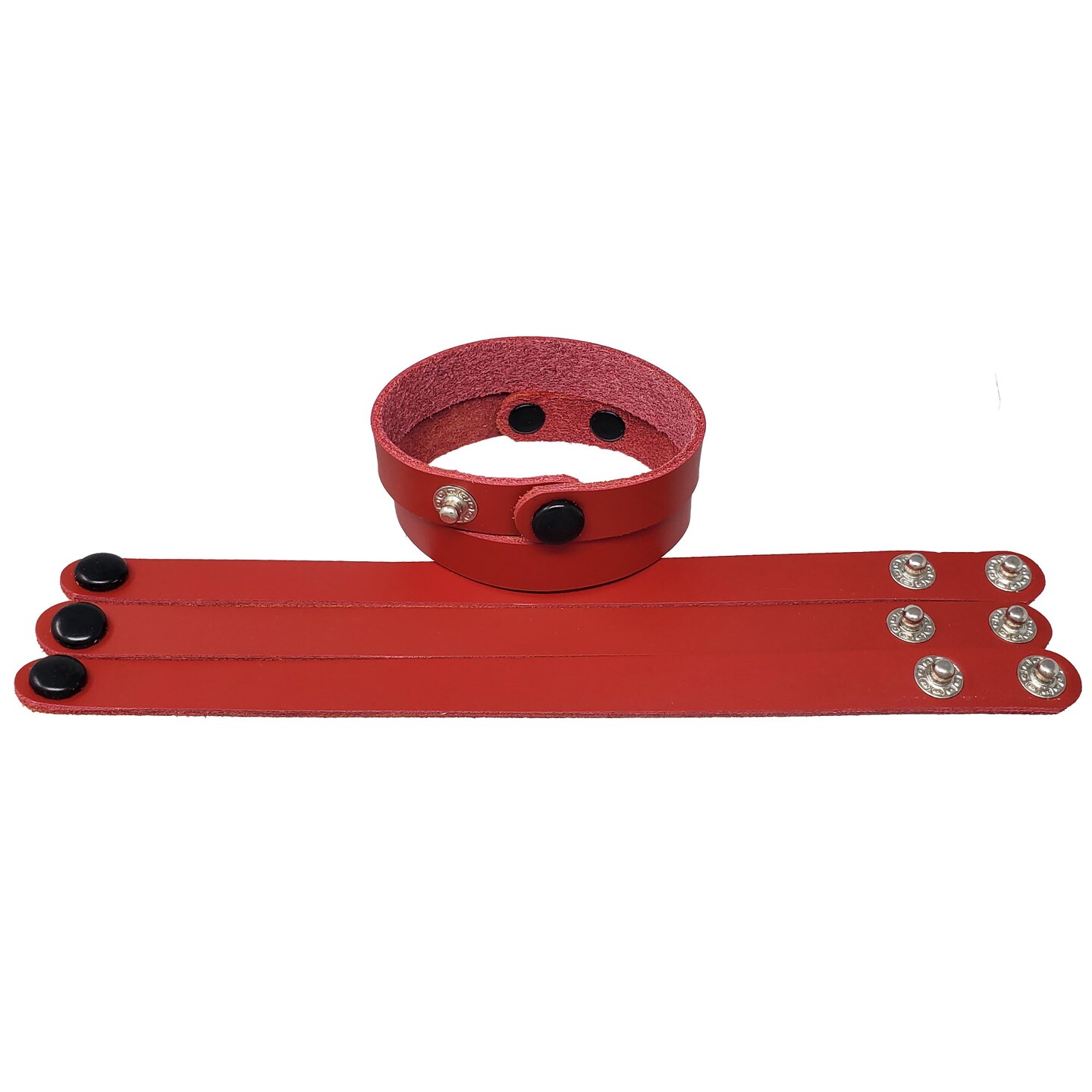 10 Packs Adjustable Leather Bracelets 1/2 Inch wide in many colors – Fundraising, promotional, business gifts-Made in USA