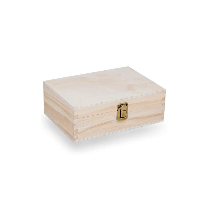 MakerFlo Wood Memory Boxes Medium Size - Natural Color