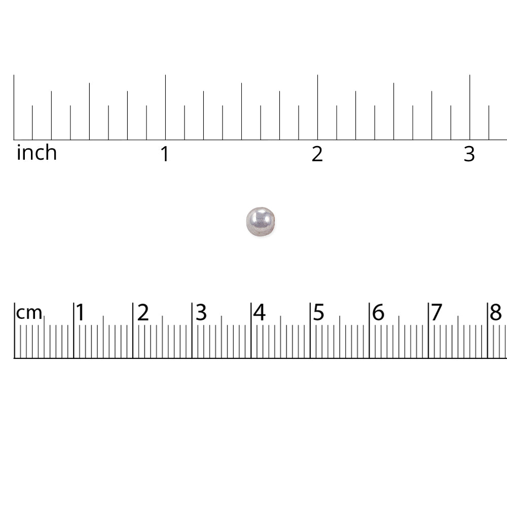 JewelrySupply Memory Wire End Caps 5mm Silver Plated (Package of 10)