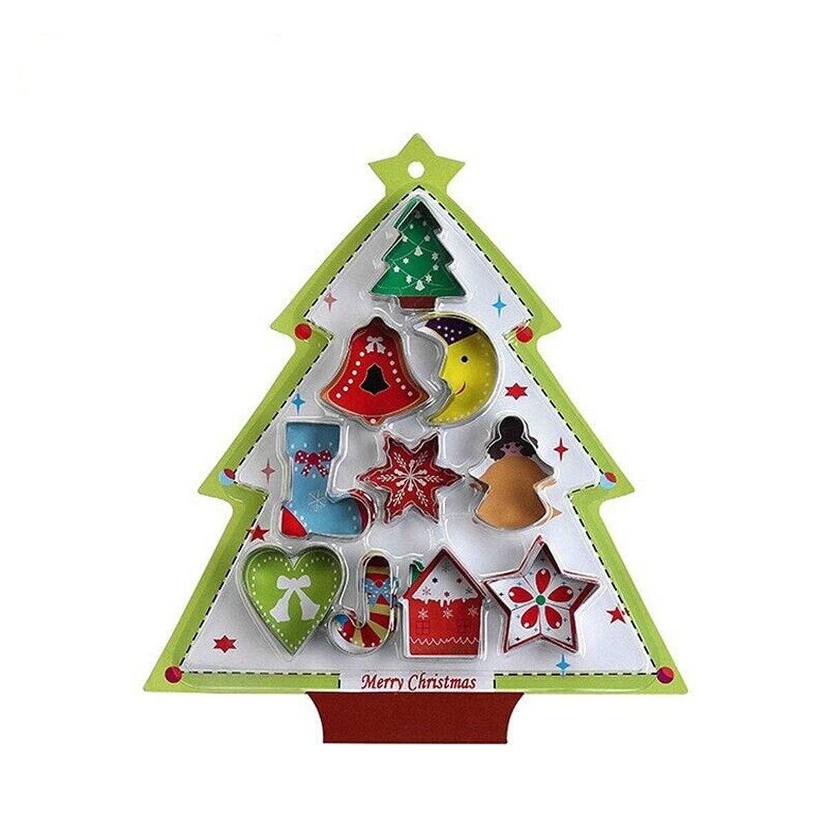 Mini Christmas Cookie Cutters Set of 10