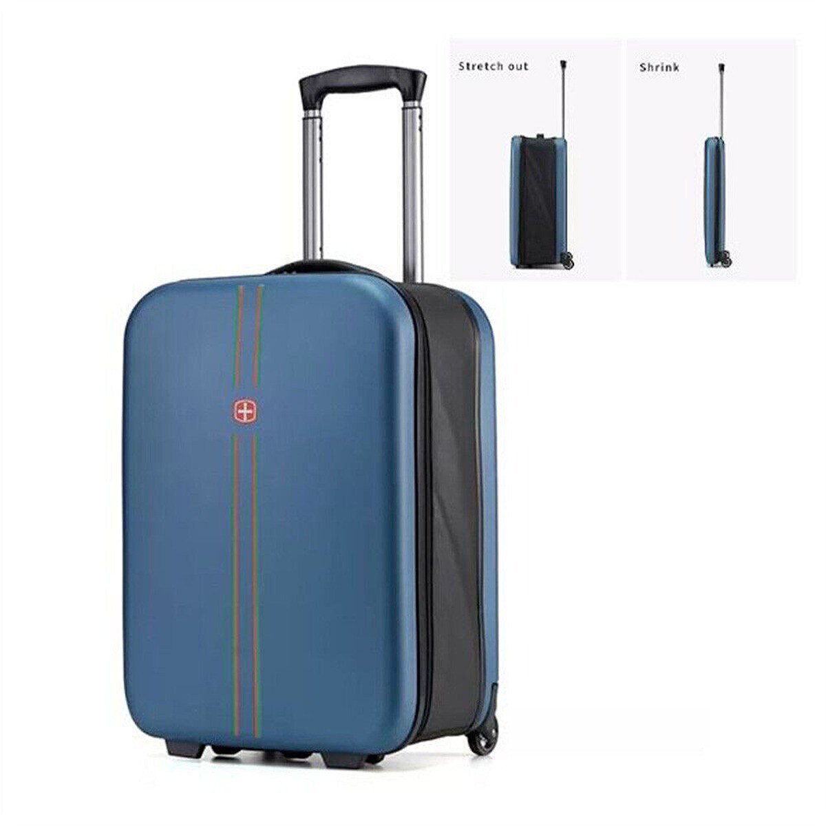 20 Inches Collapsible Carry On Luggage Suitcase