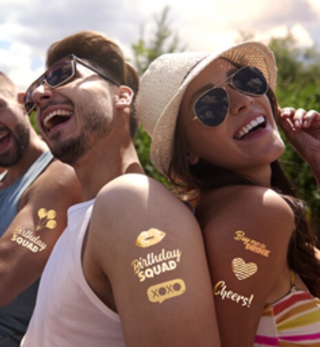 INKJET Temporary Tattoo Tatoo GOLD Transfer Decal Paper 8.5”x11” 5 Sh Made In US.