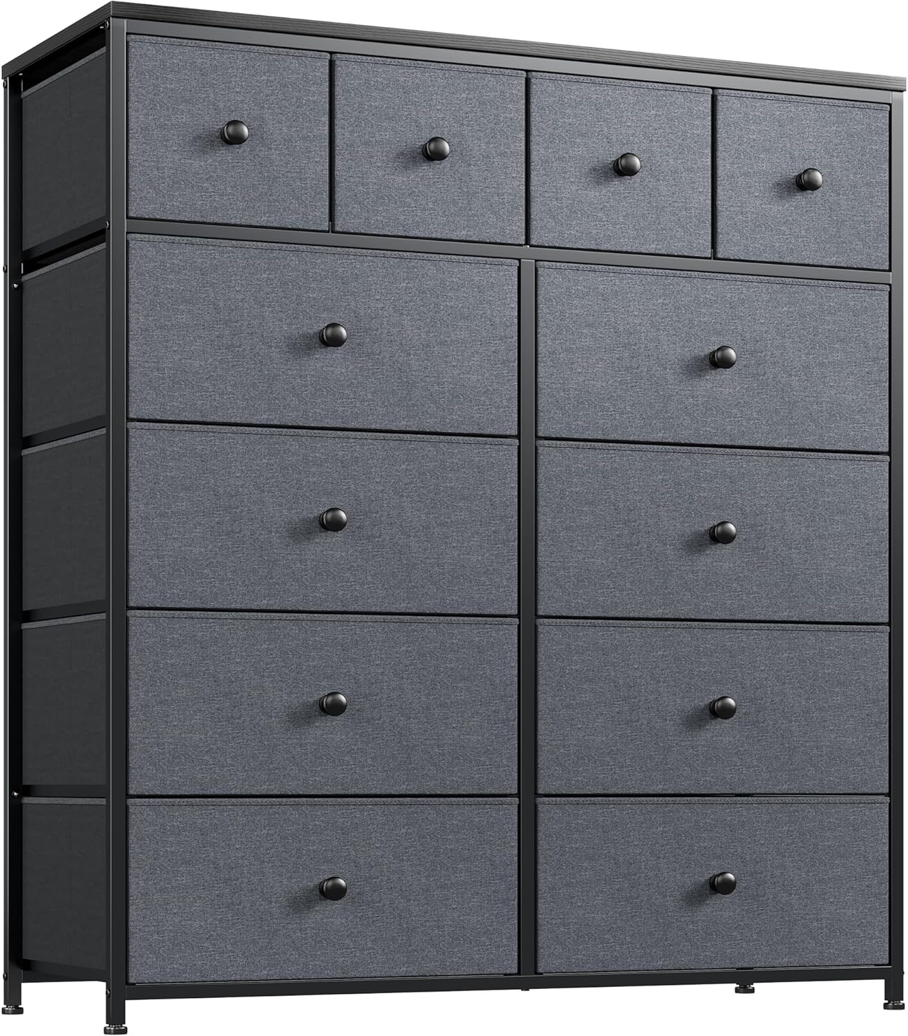 Wooden Dresser for Bedroom Organizer with 12 Drawers