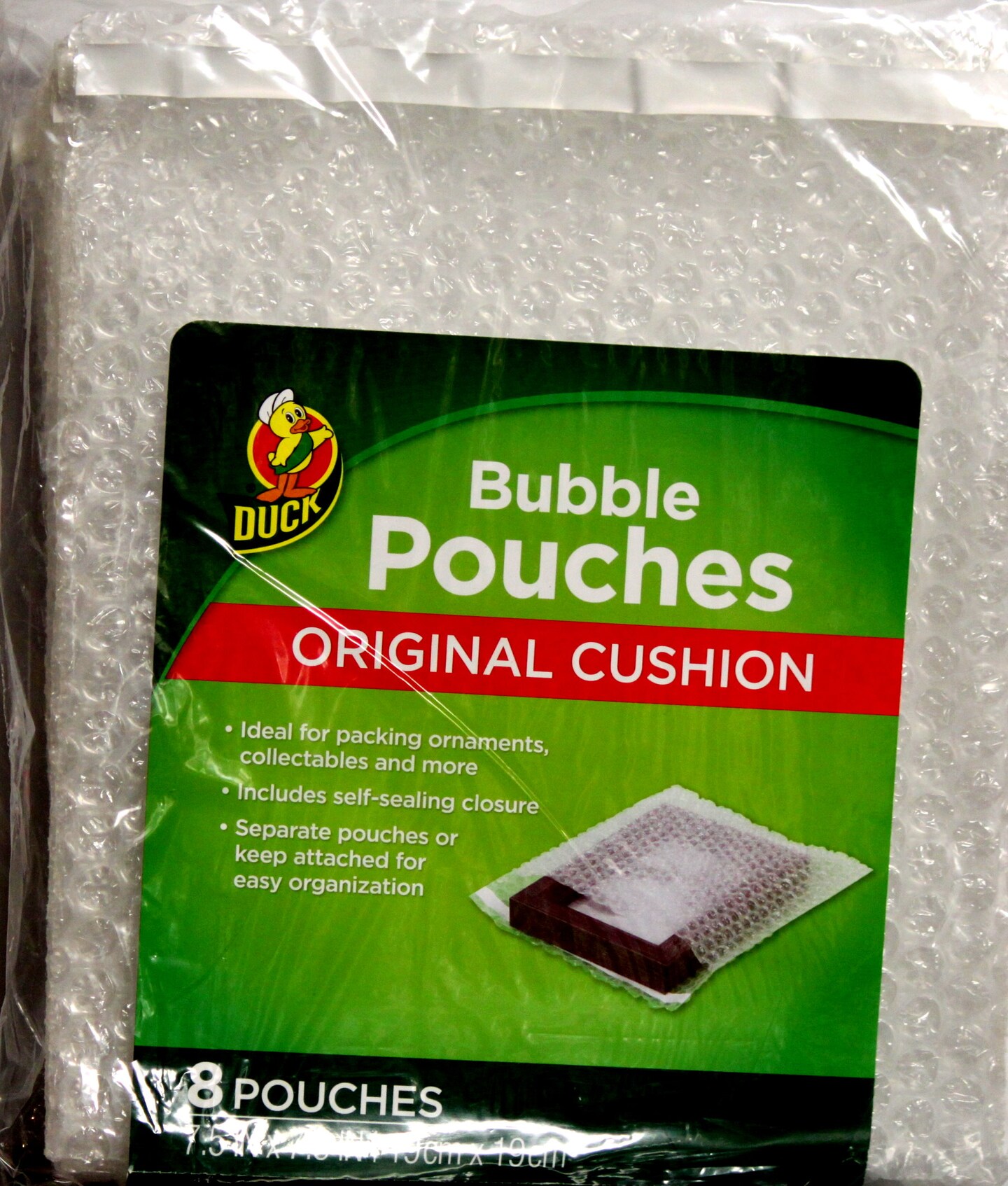 Duck Self-Seal Bubble Pouches 8 pack 7.5 x 7.5