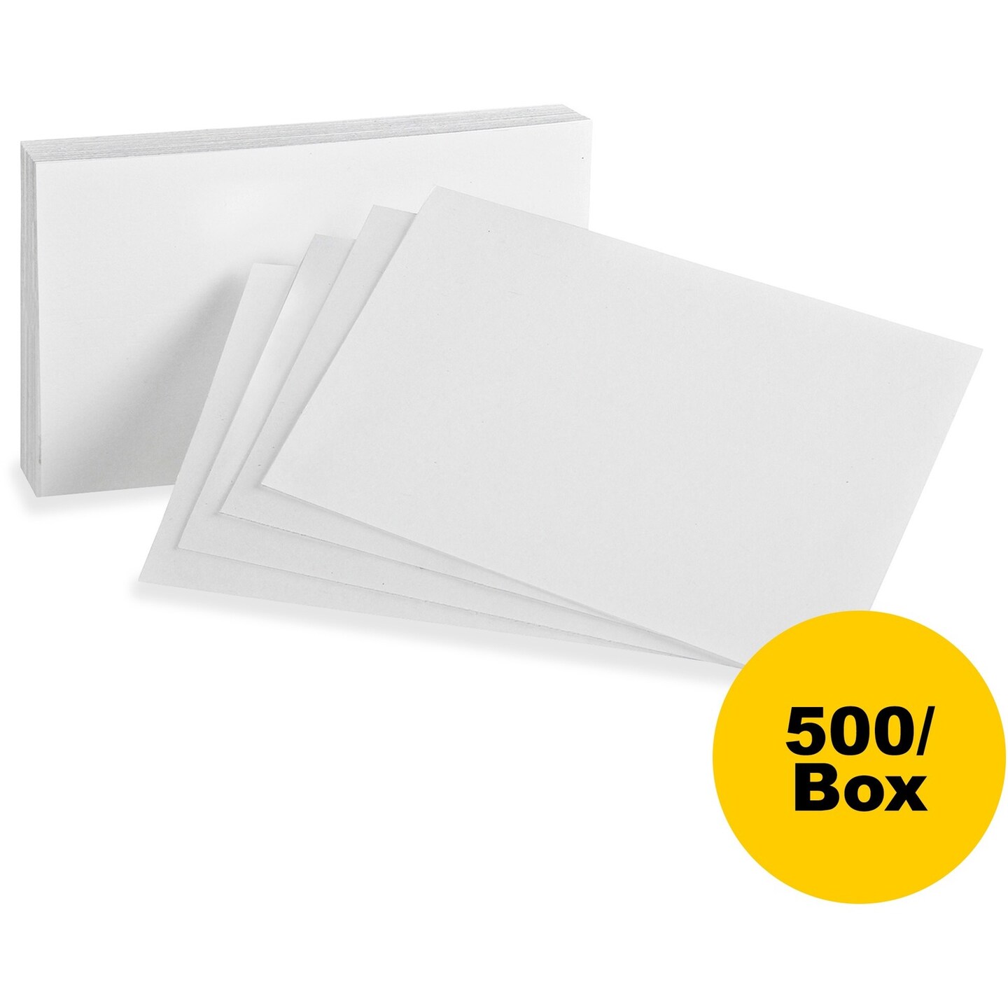 Oxford Index Cards, Blank, 4" x 6", 500/BX, White Michaels