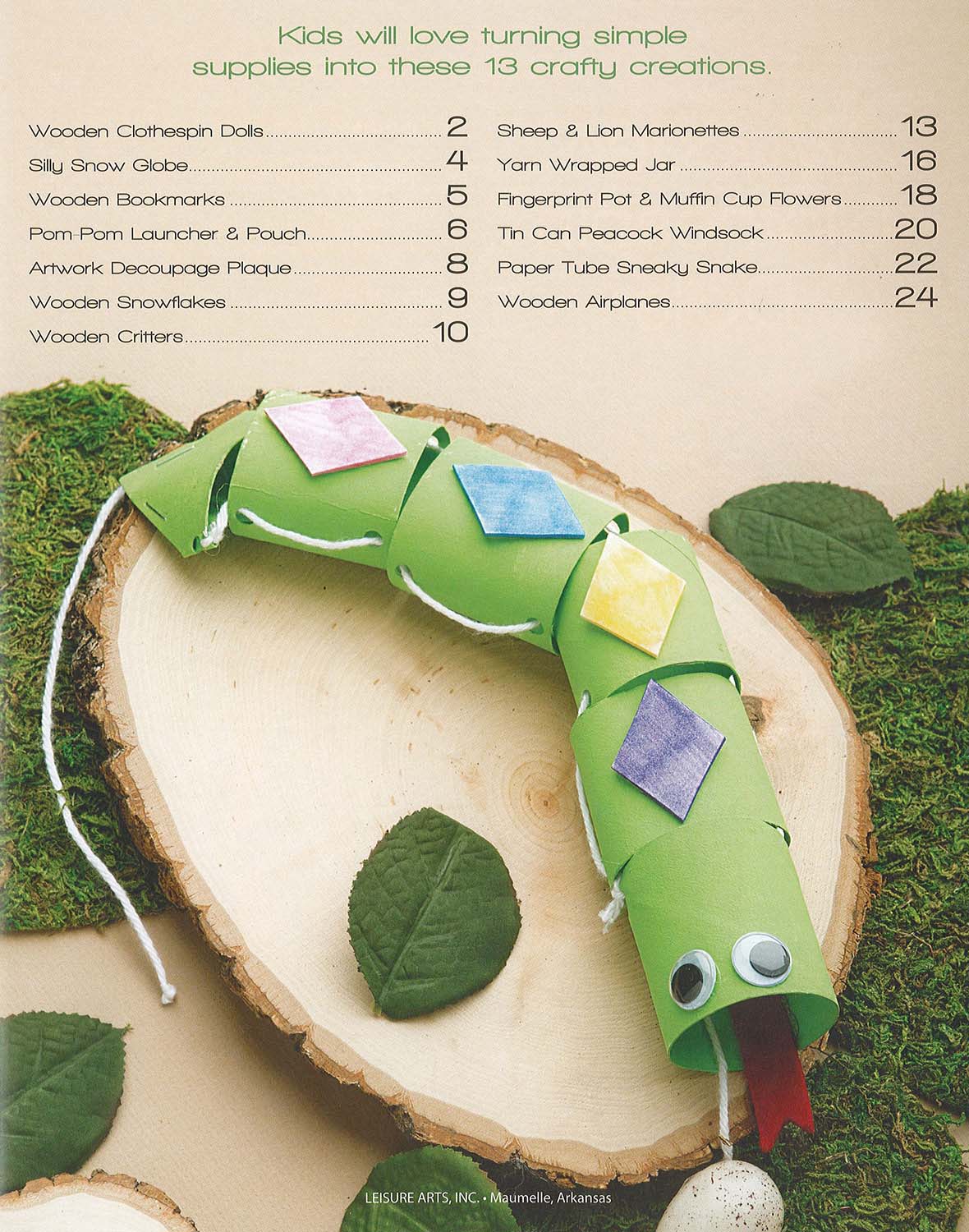 Leisure Arts DIY Simple Kids&#x27; Crafts Crafting Book