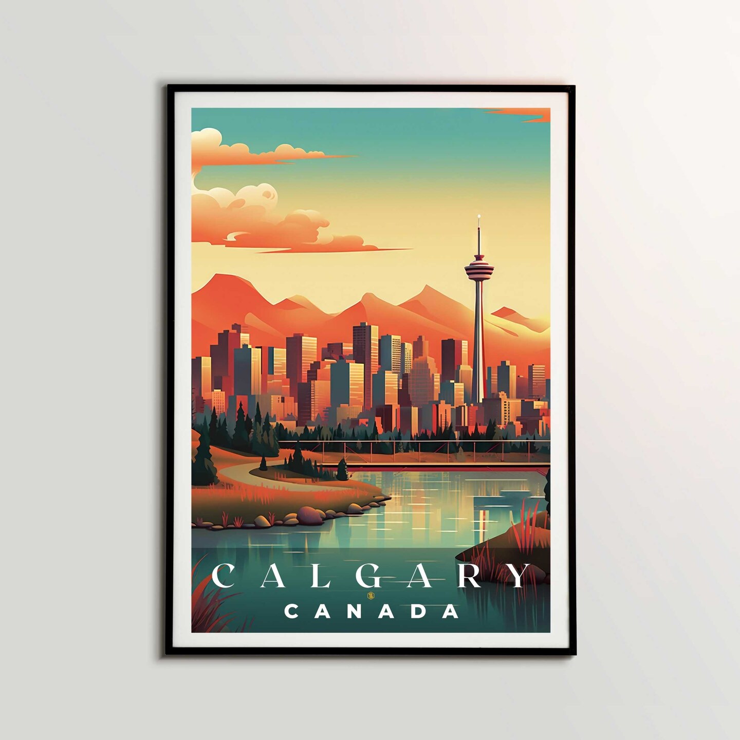 Calgary Poster, World Travel Print, Office Poster, Home Decor | S3 product 2
