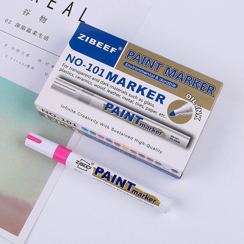 Stationary Metal pen Painting Supplies Permanent Paint Marker Pen