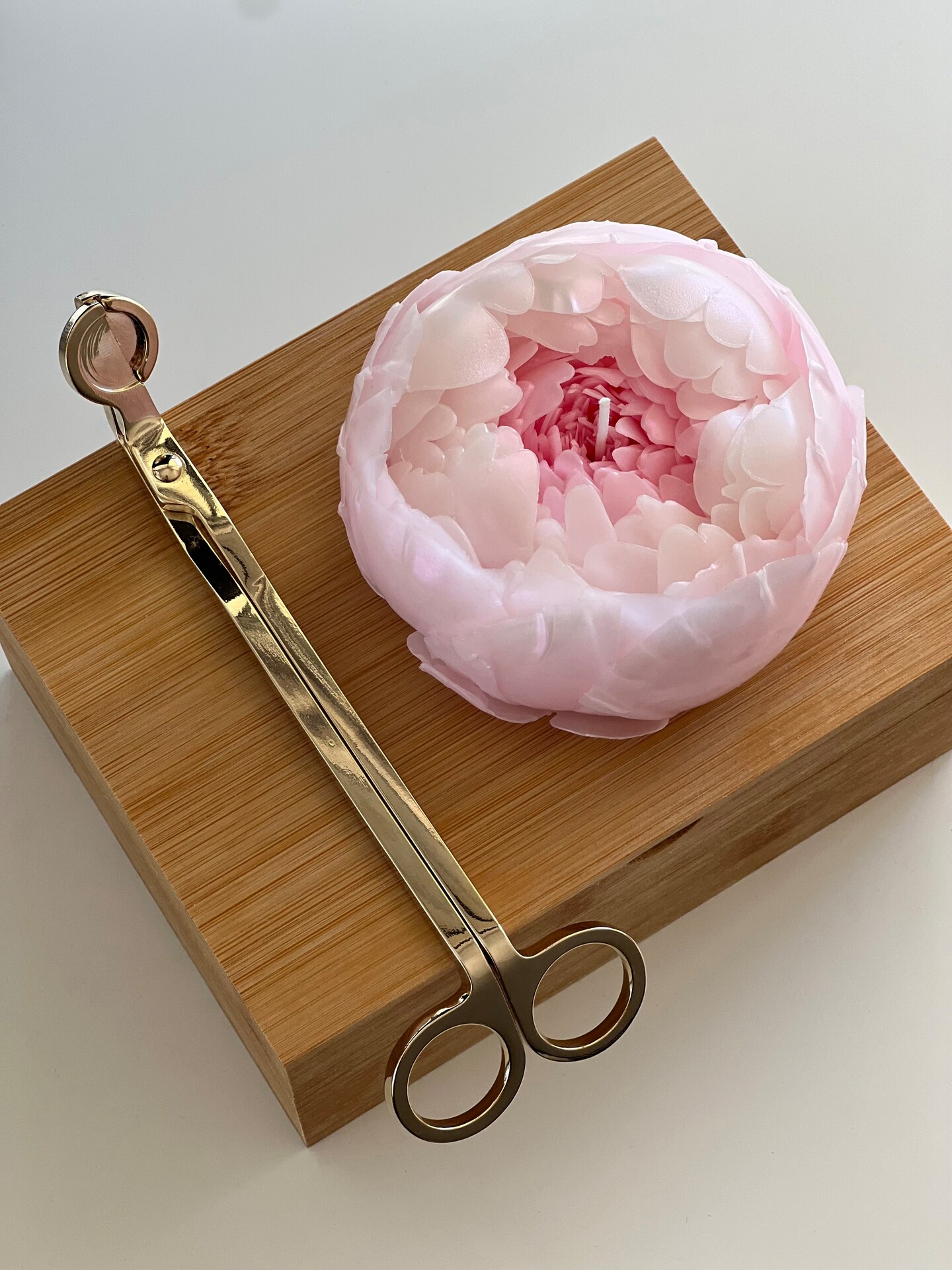 Peony Flower Candle