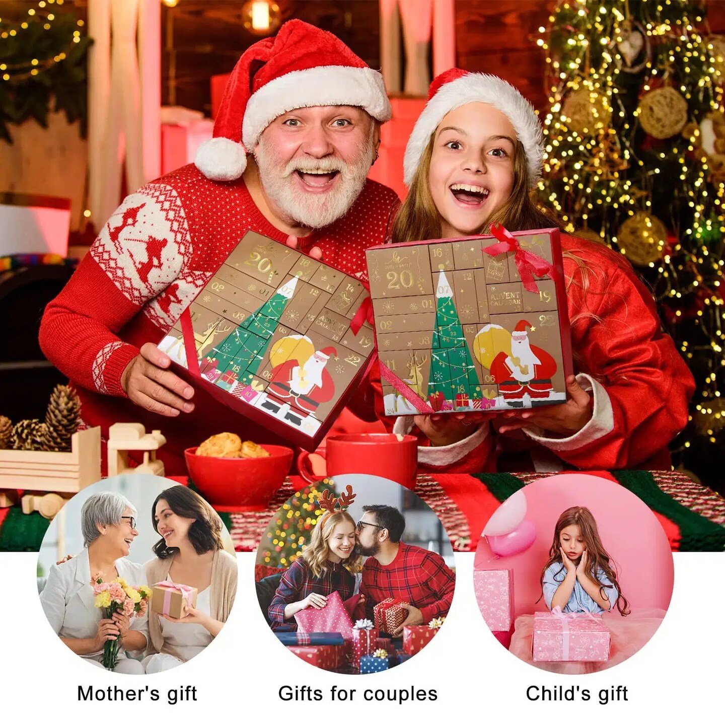 24Pcs Women&#x27;s Advent Calendar and Spa Gift Set