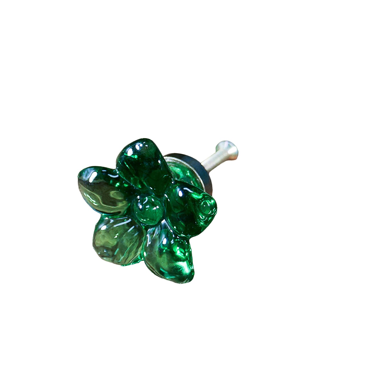 Creative Design 2&#x22; Green and Bronze Distressed Vintage Flower Knob