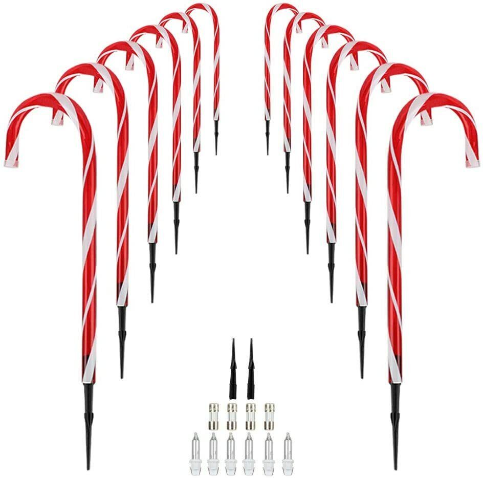 Kitcheniva Candy Cane Pathway Light Christmas Decor 12 Pcs Michaels