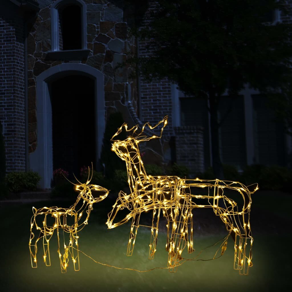 3 Piece Christmas Light Display Reindeers with 229 LEDs