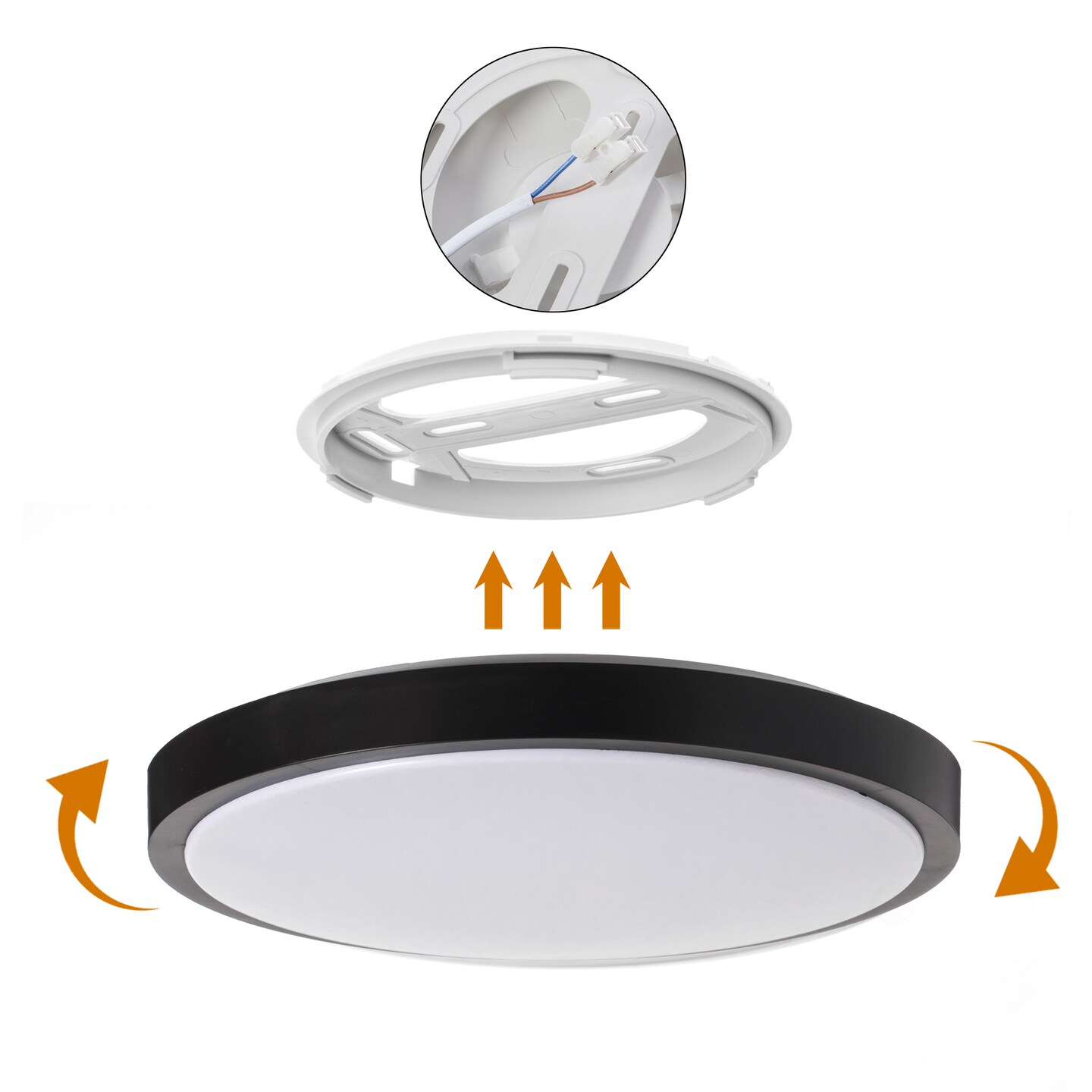Round LED Ceiling Light Fixture Modern Flush Mount 36W 6500K Cool Daylight Energy Ideal for Office Kitchen Bedroom Living Room Bathroom Dining Room Hallway and Entryway