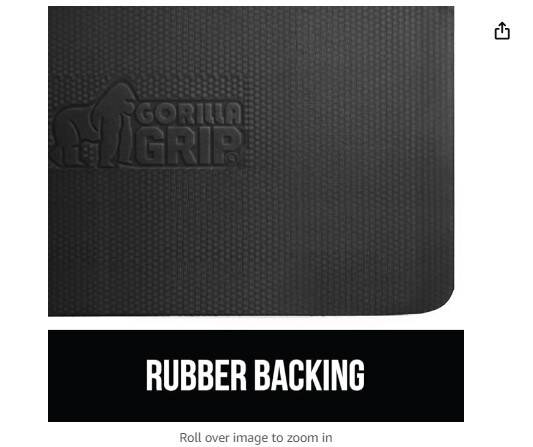 Anti Fatigue Standing Desk Mat, Thick Cushioned Kitchen Floor Mats, Washable, Stain Resistant, Supportive Comfort Padded Rug, Ergonomic Office Antifatigue Runner Pad, 32x20 Inches, Black
