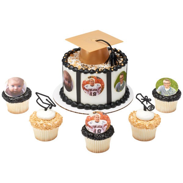 Graduation Icons DecoPics Cupcake Decoration, 12ct