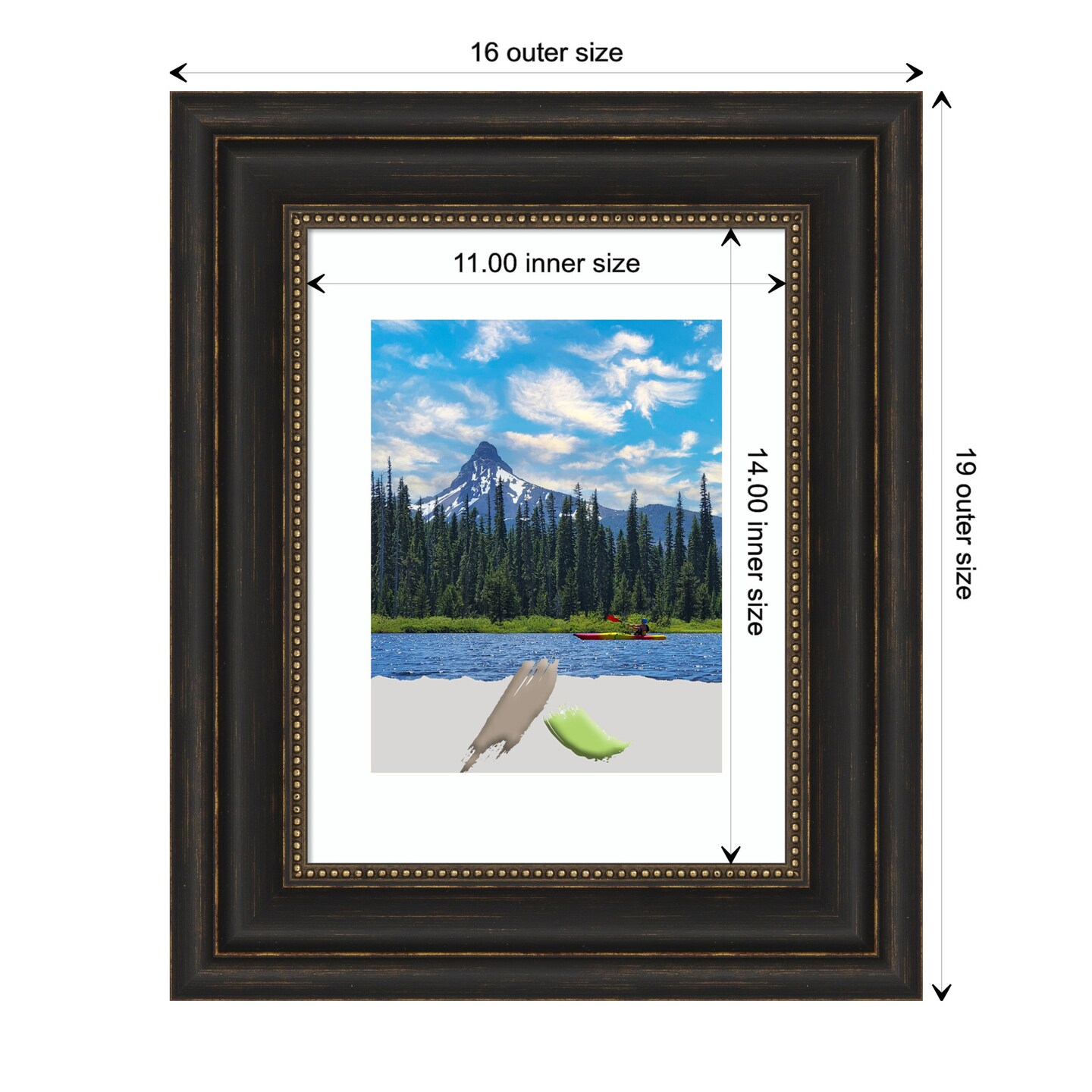 Accent Bronze Picture Frame, Photo Frame, Art Frame