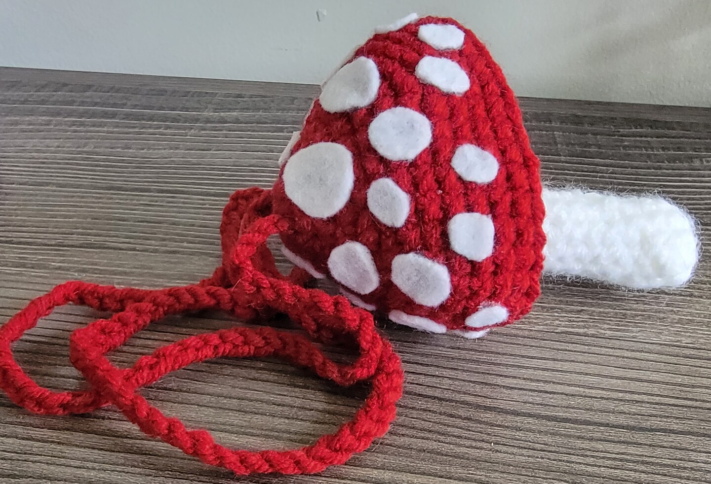 little crochet mushroom necklace #diy #crochet #crystalholder #autumn ... |  TikTok