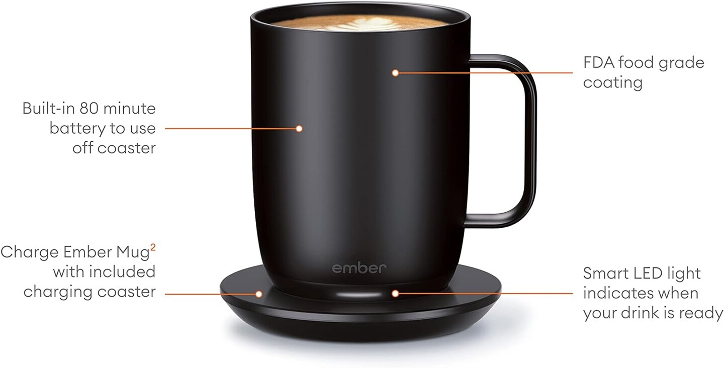 Ember Mug 2, 10 oz, Black