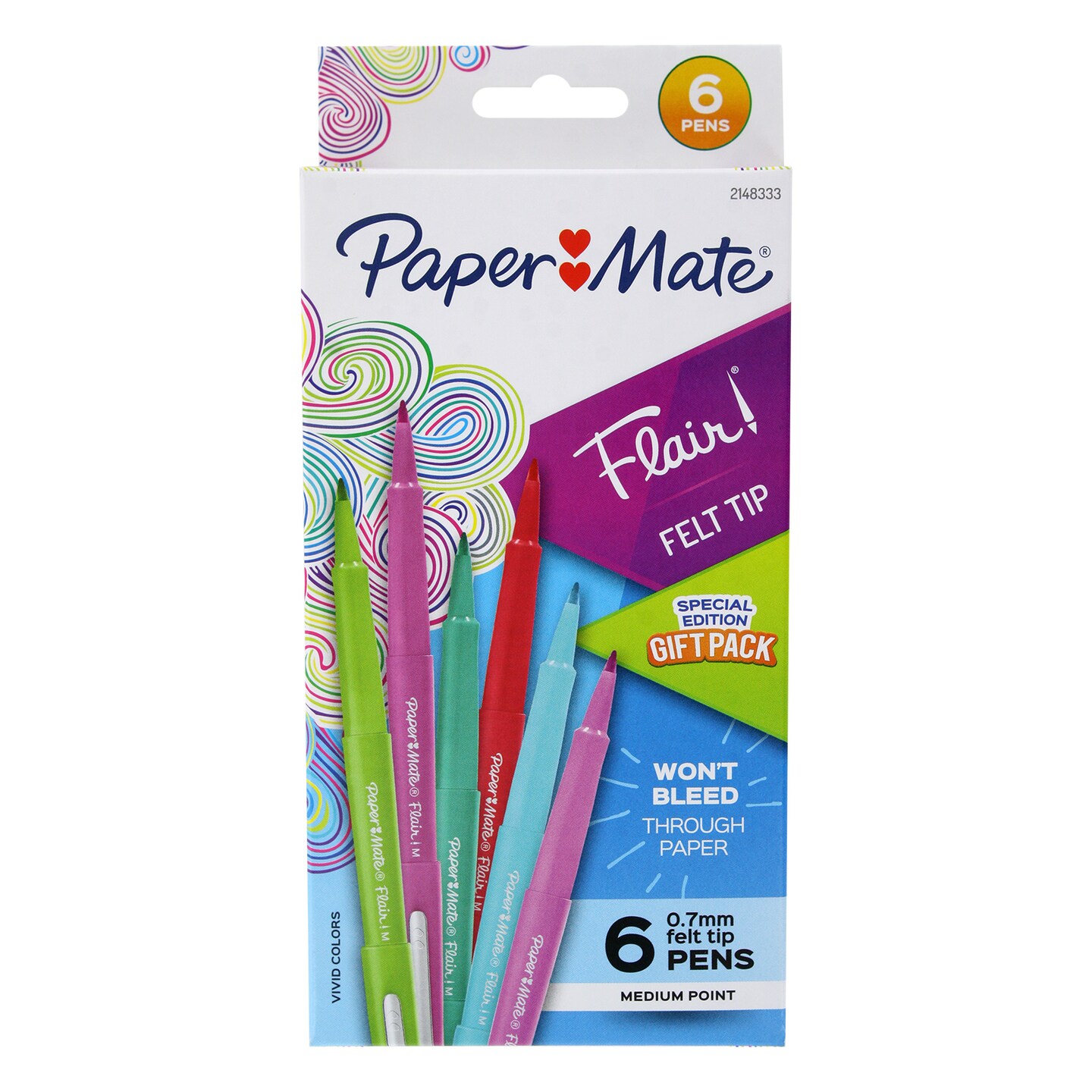 Paper Mate Flair Felt Tip Pens, Medium Point (0.7Mm), Assorted