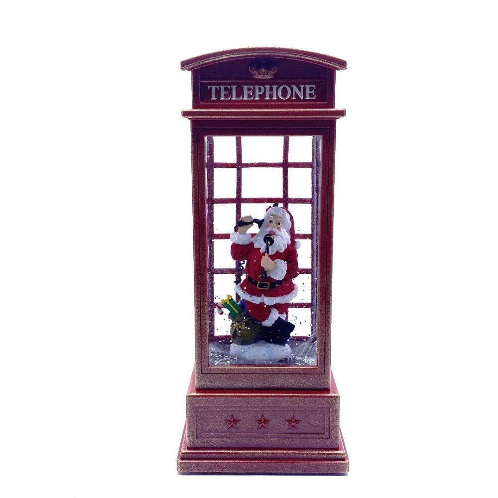 Snow Globe Santa inside Telephone Booth Michaels Snow Globe Santa inside Telephone Booth Michaels