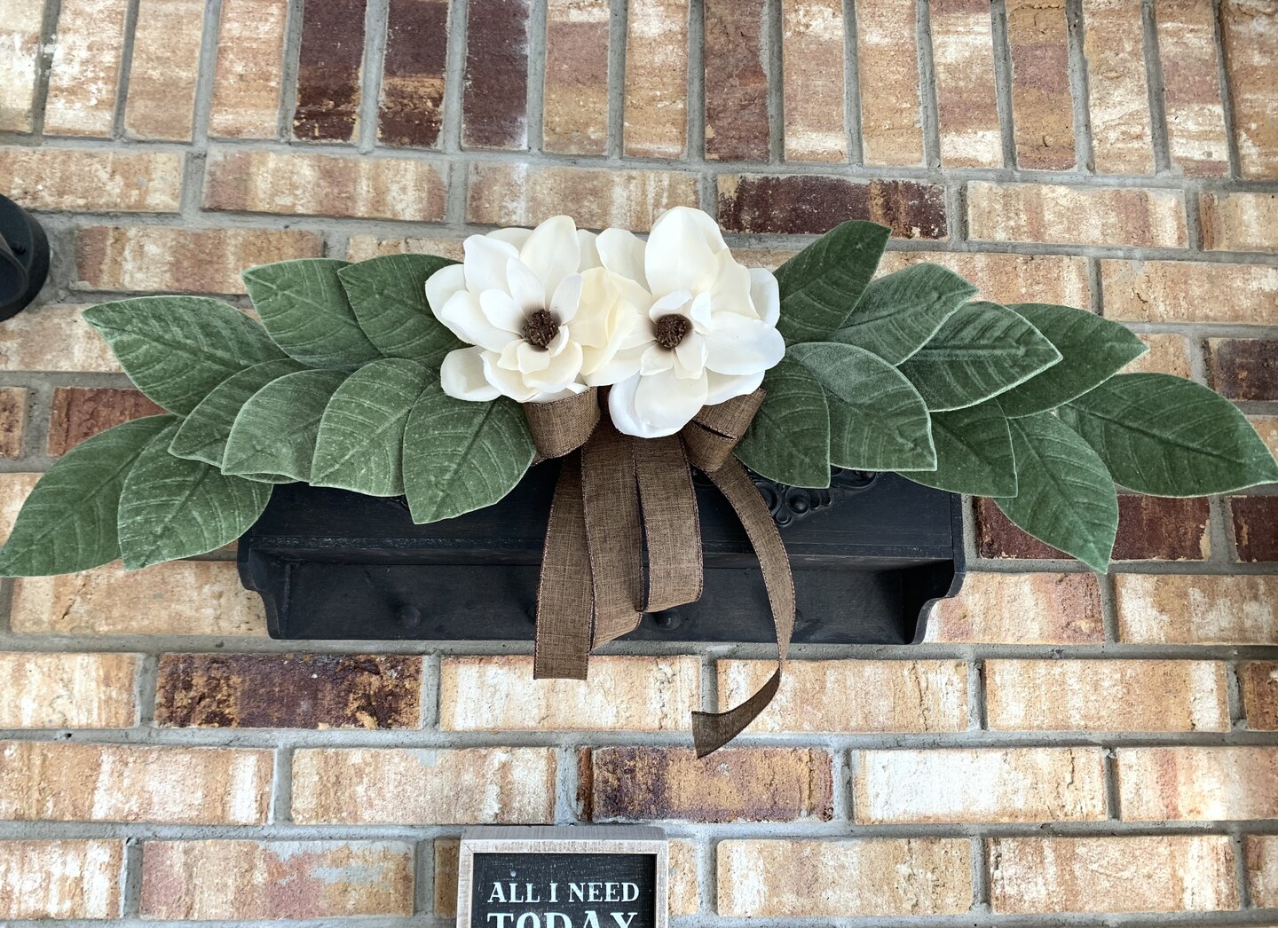 Magnolia Swag Wreath Magnolia Arch Swag Timeless Elegance Mantle