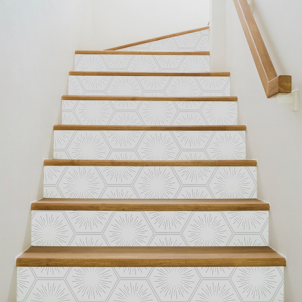 Tempaper Hello Sunshine Peel and Stick Wallpaper White/Metallic Platinum