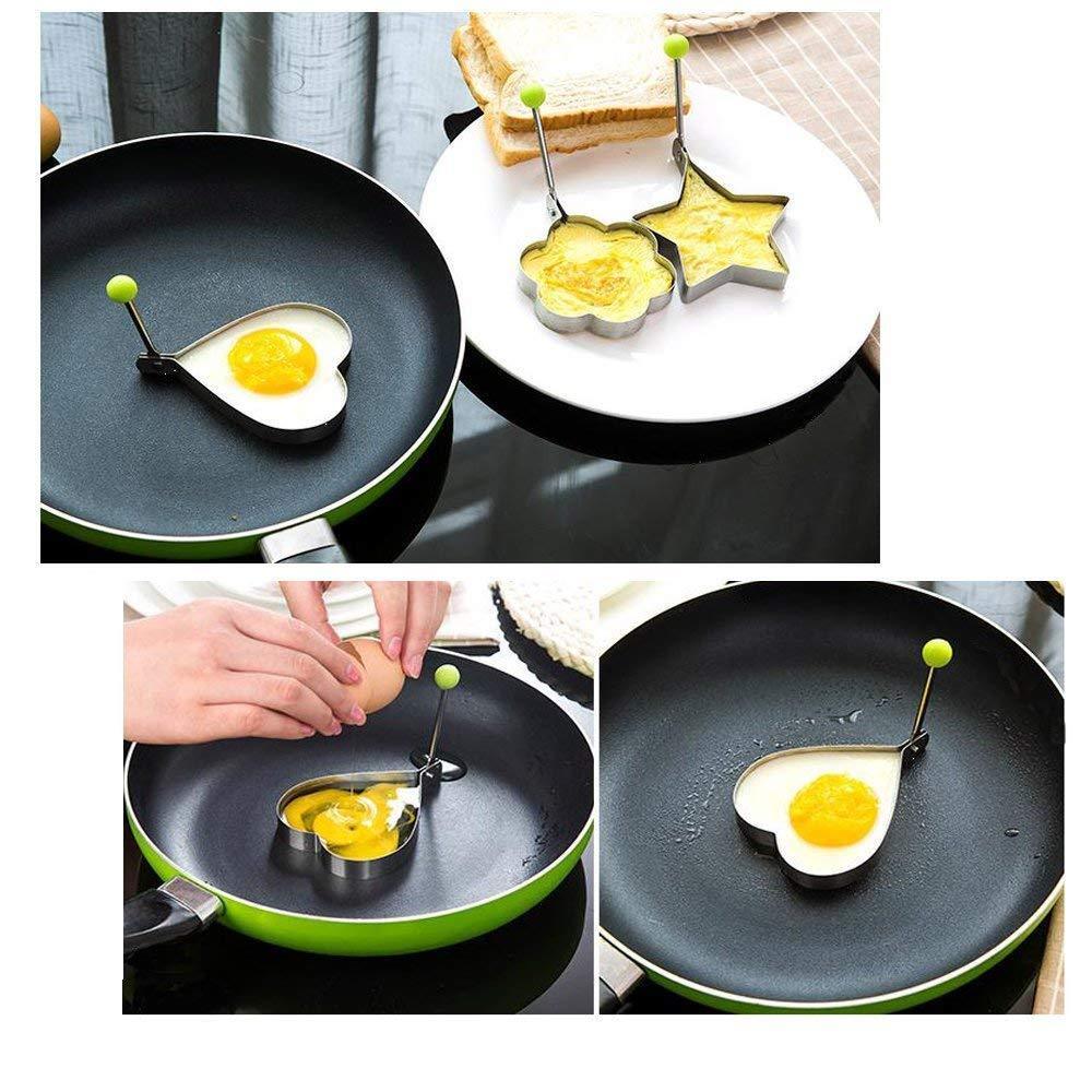 Kitcheniva Stainless Steel Egg Pancake Ring 5 Pcs